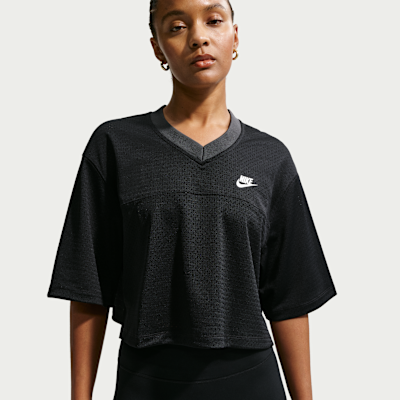 Nike Sportswear Women's Oversized Heritage Cropped Mesh Jersey